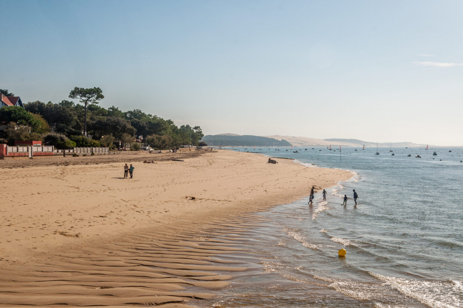 Plage du Moulleau dans le bassin d'Arcachon